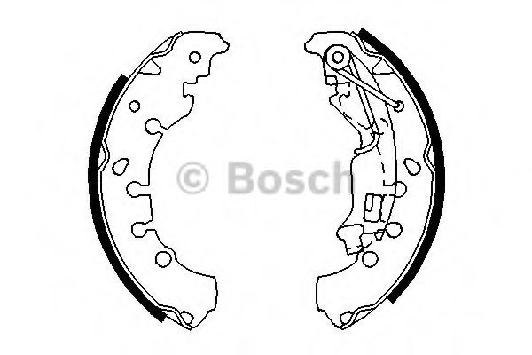 BOSCH 0 986 487 702 Тормозные колодоки задний мост для LANCIA MUSA (Лансиа/лянча Муса) BOSCH 0 986 487 702 Тормозные колодоки задний мост для LANCIA MUSA (Лансиа/лянча Муса)