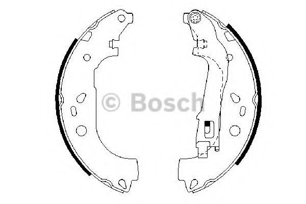 BOSCH 0 986 487 717 Тормозные колодоки задний мост для FIAT (Фиат) BOSCH 0 986 487 717 Тормозные колодоки задний мост для FIAT (Фиат)
