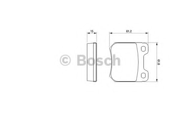 BOSCH 0 986 490 510 Тормозные колодки для OPEL OMEGA A (Опель Омэга а) BOSCH 0 986 490 510 Тормозные колодки для OPEL OMEGA A (Опель Омэга а)