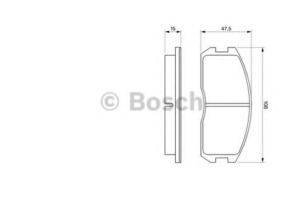 BOSCH 0 986 491 260 Тормозные колодки передний мост для MITSUBISHI COLT II (Митсубиши/митсубиси Cолт 2) BOSCH 0 986 491 260 Тормозные колодки передний мост для MITSUBISHI COLT II (Митсубиши/митсубиси Cолт 2)
