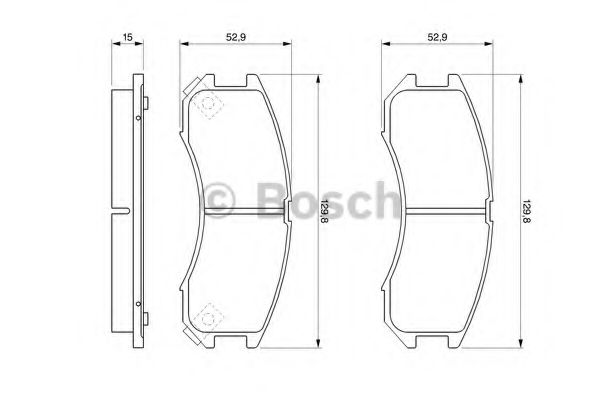 BOSCH 0 986 493 790 Тормозные колодки для MAZDA 626 III (Мазда 626 3) BOSCH 0 986 493 790 Тормозные колодки для MAZDA 626 III (Мазда 626 3)