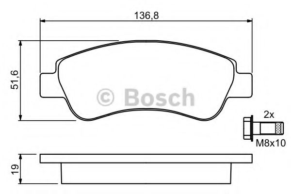 BOSCH 0 986 494 027 Тормозные колодки для PEUGEOT 207 (Пежо 207) BOSCH 0 986 494 027 Тормозные колодки для PEUGEOT 207 (Пежо 207)