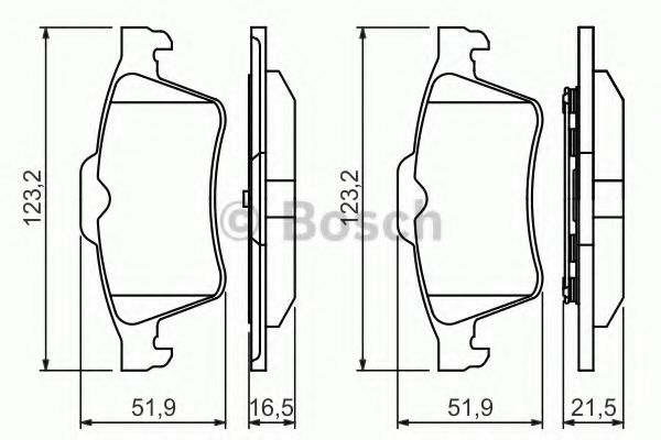 BOSCH 0 986 494 032 Тормозные колодки для RENAULT LAGUNA II (Рено Лагуна 2) BOSCH 0 986 494 032 Тормозные колодки для RENAULT LAGUNA II (Рено Лагуна 2)