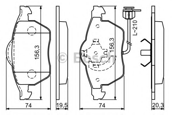 BOSCH 0 986 494 050 Тормозные колодки для VOLKSWAGEN (Фольксваген) BOSCH 0 986 494 050 Тормозные колодки для VOLKSWAGEN (Фольксваген)