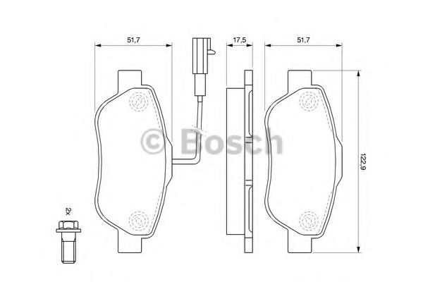 BOSCH 0 986 494 114 Тормозные колодки для FIAT 500 C (Фиат 500 c) BOSCH 0 986 494 114 Тормозные колодки для FIAT 500 C (Фиат 500 c)
