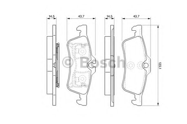 BOSCH 0 986 494 130 Тормозные колодки для DAIHATSU CHARADE (Дайхатсу Чарадэ) BOSCH 0 986 494 130 Тормозные колодки для DAIHATSU CHARADE (Дайхатсу Чарадэ)
