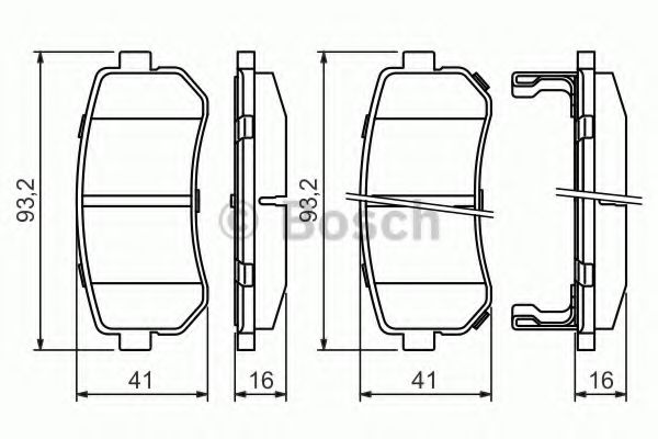 BOSCH 0 986 494 140 Тормозные колодки для KIA FORTE II (Киа Фортэ 2) BOSCH 0 986 494 140 Тормозные колодки для KIA FORTE II (Киа Фортэ 2)
