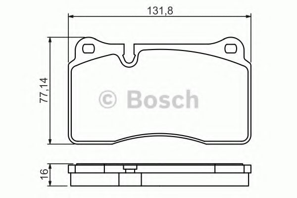 BOSCH 0 986 494 207 Тормозные колодки для VOLKSWAGEN TOUAREG (Фольксваген Туарег) BOSCH 0 986 494 207 Тормозные колодки для VOLKSWAGEN TOUAREG (Фольксваген Туарег)