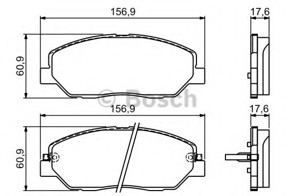 BOSCH 0 986 494 227 Тормозные колодки для SSANGYONG KORANDO (Сан-янг/санянг Корандо) BOSCH 0 986 494 227 Тормозные колодки для SSANGYONG KORANDO (Сан-янг/санянг Корандо)