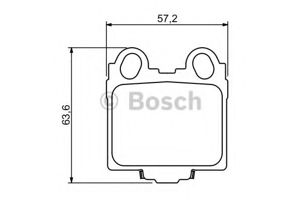 BOSCH 0 986 494 231 Тормозные колодки для LEXUS IS I (Лексус Ис 1)