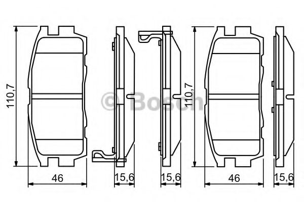 BOSCH 0 986 494 251 Тормозные колодки для CHEVROLET CAPTIVA (Шевроле Каптива) BOSCH 0 986 494 251 Тормозные колодки для CHEVROLET CAPTIVA (Шевроле Каптива)