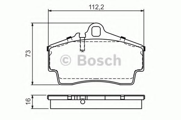 BOSCH 0 986 494 265 Тормозные колодки для PORSCHE BOXSTER SPYDER (Порше Боxстэр спъдэр)