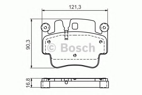 BOSCH 0 986 494 281 Тормозные колодки для PORSCHE BOXSTER SPYDER (Порше Боxстэр спъдэр)