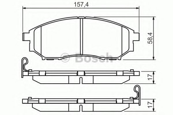 BOSCH 0 986 494 295 Тормозные колодки для INFINITI M37 (Инфинити М37) BOSCH 0 986 494 295 Тормозные колодки для INFINITI M37 (Инфинити М37)