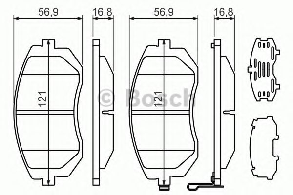 BOSCH 0 986 494 315 Тормозные колодки для SUBARU LEGACY V (Субару Легаси 5)