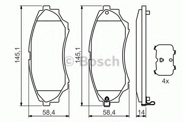 BOSCH 0 986 494 323 Тормозные колодки для MAZDA PROCEED/DRIFTER (Мазда Просид/дрифтэр) BOSCH 0 986 494 323 Тормозные колодки для MAZDA PROCEED/DRIFTER (Мазда Просид/дрифтэр)