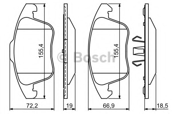 BOSCH 0 986 494 324 Тормозные колодки для CITROËN C4 PICASSO I (CитроËн С4 пикассо 1) BOSCH 0 986 494 324 Тормозные колодки для CITROËN C4 PICASSO I (CитроËн С4 пикассо 1)