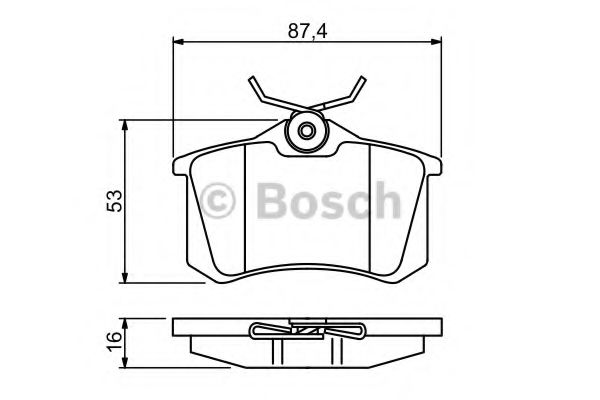 BOSCH 0 986 494 387 Тормозные колодки для VOLKSWAGEN (Фольксваген) BOSCH 0 986 494 387 Тормозные колодки для VOLKSWAGEN (Фольксваген)