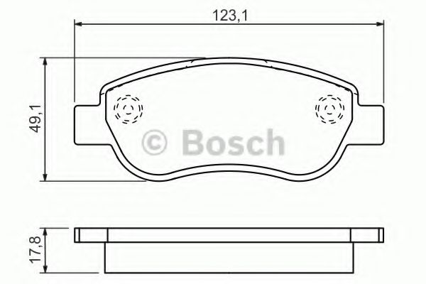 BOSCH 0 986 494 454 Тормозные колодки для FIAT (Фиат) BOSCH 0 986 494 454 Тормозные колодки для FIAT (Фиат)
