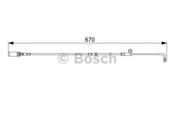 BOSCH 1 987 473 002 Сигнализатор, износ тормозных колодок передний мост для BMW (Бмв) BOSCH 1 987 473 002 Сигнализатор, износ тормозных колодок передний мост для BMW (Бмв)