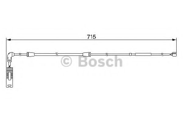 BOSCH 1 987 474 946 Сигнализатор, износ тормозных колодок для BMW (Бмв) BOSCH 1 987 474 946 Сигнализатор, износ тормозных колодок для BMW (Бмв)