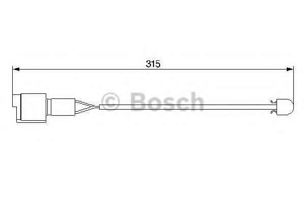 BOSCH 1 987 474 951 Сигнализатор, износ тормозных колодок для BMW 5 (Бмв 5) BOSCH 1 987 474 951 Сигнализатор, износ тормозных колодок для BMW 5 (Бмв 5)