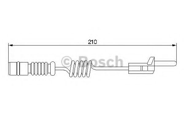 BOSCH 1 987 474 969 Сигнализатор, износ тормозных колодок передний мост для MERCEDES-BENZ VARIO (Мэрcэдэс-бэнз Vарио) BOSCH 1 987 474 969 Сигнализатор, износ тормозных колодок передний мост для MERCEDES-BENZ VARIO (Мэрcэдэс-бэнз Vарио)
