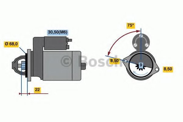 BOSCH 0 001 107 492 Стартер для автомобилей без функции старт-стоп для OPEL ASTRA J S ER (Опель Астра джи с эр) BOSCH 0 001 107 492 Стартер для автомобилей без функции старт-стоп для OPEL ASTRA J S ER (Опель Астра джи с эр)