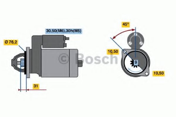BOSCH 0 001 108 063 Стартер 12 1983 для BMW 7 (Бмв 7) BOSCH 0 001 108 063 Стартер 12 1983 для BMW 7 (Бмв 7)