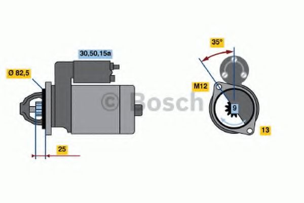 BOSCH 0 001 108 101 Стартер для AUDI 100 (Ауди 100) BOSCH 0 001 108 101 Стартер для AUDI 100 (Ауди 100)