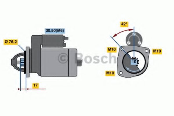 BOSCH 0 001 108 140 Стартер для FORD ORION II (Форд Орион 2) BOSCH 0 001 108 140 Стартер для FORD ORION II (Форд Орион 2)