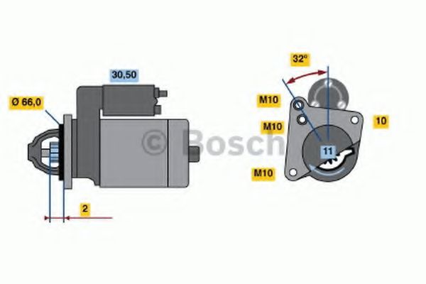 BOSCH 0 001 108 182 Стартер F8Q 696 для RENAULT CLIO I (Рено Cлио и) BOSCH 0 001 108 182 Стартер F8Q 696 для RENAULT CLIO I (Рено Cлио и)