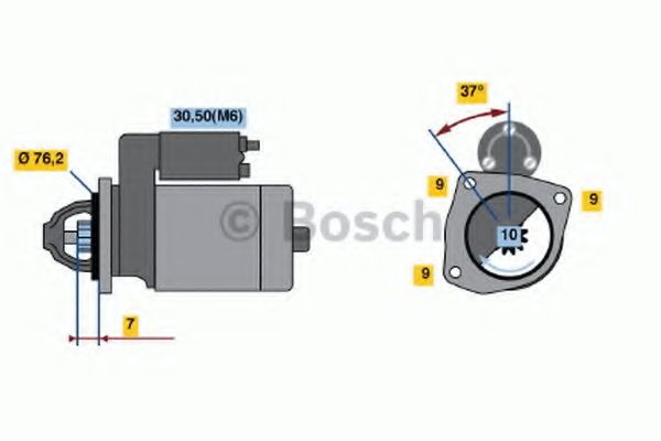 BOSCH 0 001 108 420 Стартер 250 A1. 000 для ALFA ROMEO 159 (Альфа ромео 159) BOSCH 0 001 108 420 Стартер 250 A1. 000 для ALFA ROMEO 159 (Альфа ромео 159)