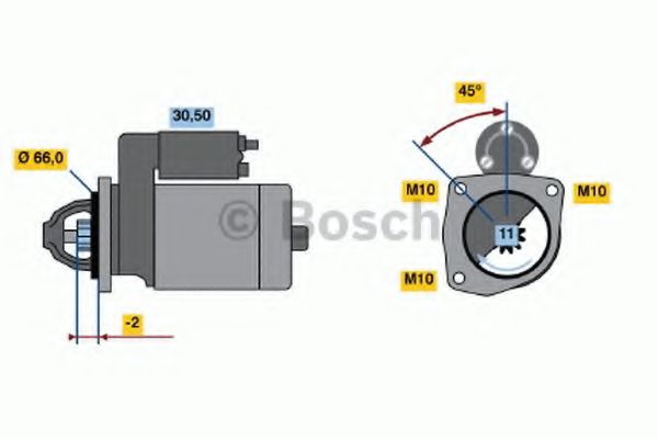 BOSCH 0 001 110 017 Стартер 1, 7 для PEUGEOT 309 II (Пежо 309 2) BOSCH 0 001 110 017 Стартер 1, 7 для PEUGEOT 309 II (Пежо 309 2)