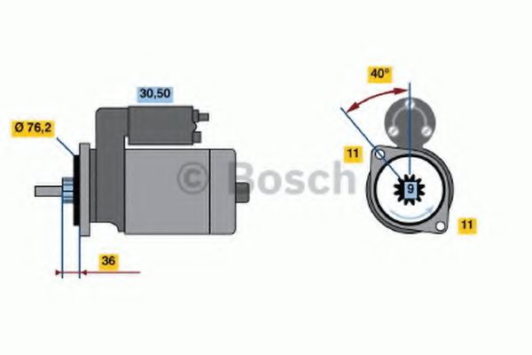BOSCH 0 001 110 133 Стартер для VOLKSWAGEN JETTA I (Фольксваген Жэтта и) BOSCH 0 001 110 133 Стартер для VOLKSWAGEN JETTA I (Фольксваген Жэтта и)