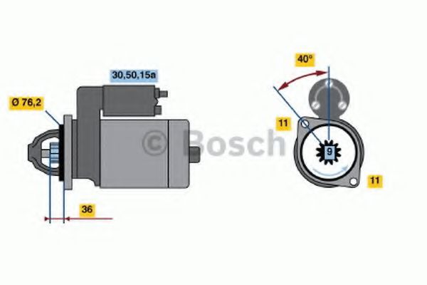 BOSCH 0 001 112 003 Стартер для VOLKSWAGEN CADDY I (Фольксваген Cаддъ и) BOSCH 0 001 112 003 Стартер для VOLKSWAGEN CADDY I (Фольксваген Cаддъ и)