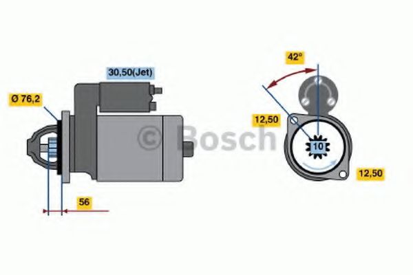 BOSCH 0 001 125 042 Стартер для VOLKSWAGEN NOVO FUSCA (Фольксваген Ноvо фусcа) BOSCH 0 001 125 042 Стартер для VOLKSWAGEN NOVO FUSCA (Фольксваген Ноvо фусcа)