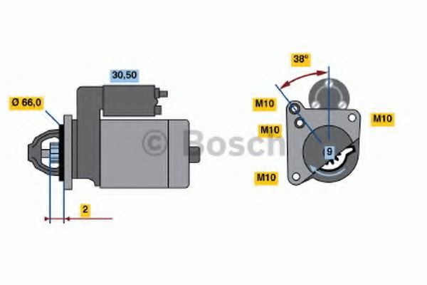 BOSCH 0 001 208 517 Стартер C1E 715 для VOLVO 480 E (Вольво 480 э) BOSCH 0 001 208 517 Стартер C1E 715 для VOLVO 480 E (Вольво 480 э)