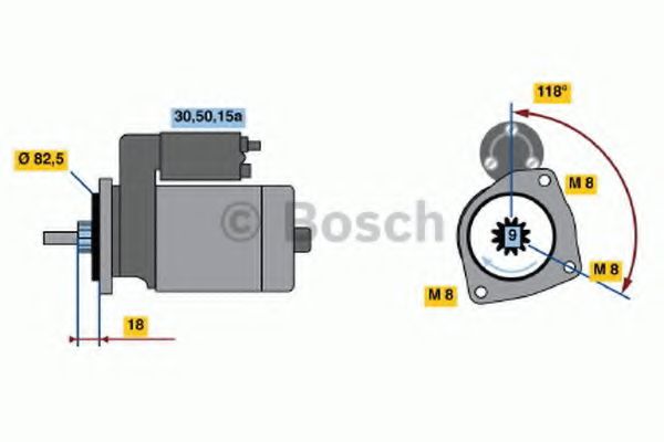 BOSCH 0 001 208 711 Стартер для VOLKSWAGEN SCIROCCO (Фольксваген Сcироccо) BOSCH 0 001 208 711 Стартер для VOLKSWAGEN SCIROCCO (Фольксваген Сcироccо)