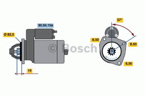 BOSCH 0 001 212 400 Стартер для VOLKSWAGEN CADDY I (Фольксваген Cаддъ и) BOSCH 0 001 212 400 Стартер для VOLKSWAGEN CADDY I (Фольксваген Cаддъ и)