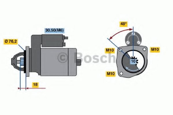 BOSCH 0 001 218 128 Стартер 2, 2 для FORD FIESTA (Форд Фиэста) BOSCH 0 001 218 128 Стартер 2, 2 для FORD FIESTA (Форд Фиэста)