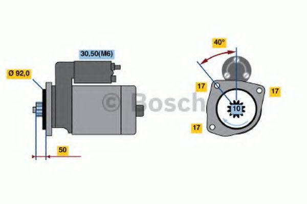BOSCH 0 001 241 016 Стартер<br >740. 31 