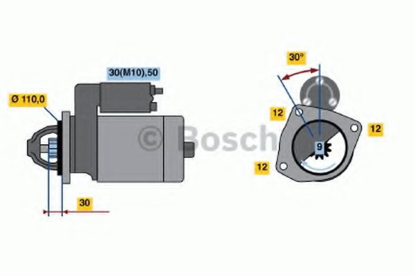 BOSCH 0 001 362 073 Стартер 01 1984 для FIAT (Фиат) BOSCH 0 001 362 073 Стартер 01 1984 для FIAT (Фиат)