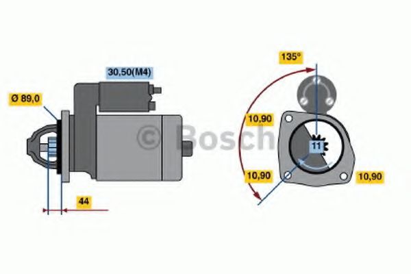 BOSCH 0 001 364 402 Стартер 12 1993 для DAF SB (Даф Сб) BOSCH 0 001 364 402 Стартер 12 1993 для DAF SB (Даф Сб)