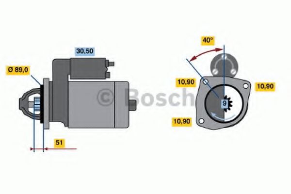BOSCH 0 986 012 940 Стартер 