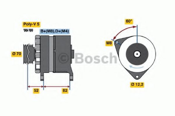 BOSCH 0 120 468 126 Генератор для автомобилей с кондиционером для LANCIA (Лансиа/лянча) BOSCH 0 120 468 126 Генератор для автомобилей с кондиционером для LANCIA (Лансиа/лянча)