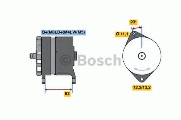 BOSCH 0 120 469 048 Генератор 55 для IVECO (Ивеко) BOSCH 0 120 469 048 Генератор 55 для IVECO (Ивеко)