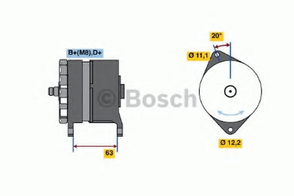 BOSCH 0 120 469 646 Генератор 85 для LANCIA (Лансиа/лянча) BOSCH 0 120 469 646 Генератор 85 для LANCIA (Лансиа/лянча)