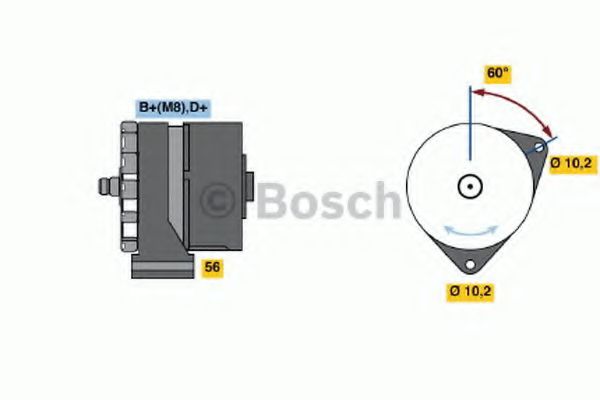 BOSCH 0 120 469 684 Генератор для SAAB (Сааб) BOSCH 0 120 469 684 Генератор для SAAB (Сааб)