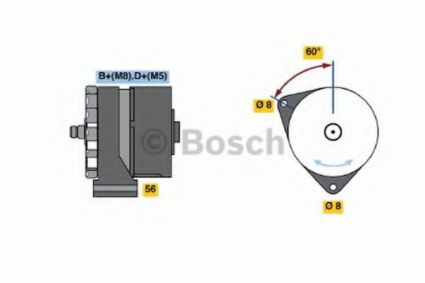 BOSCH 0 120 469 782 Генератор 80 для BMW 3 (Бмв 3) BOSCH 0 120 469 782 Генератор 80 для BMW 3 (Бмв 3)